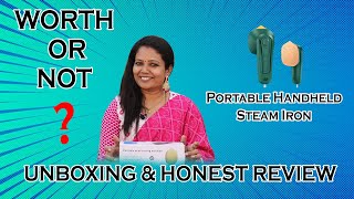 Portable Handheld Steam Iron  Tamil Unboxing  By BS SUDHA [upl. by Bartholomeo456]