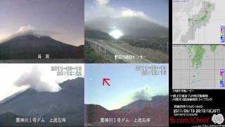 Hier haarp ich ein Video über Vulkan Sakurajima Japan  13032011 [upl. by Nraa]