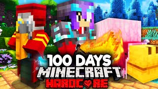 I Survived 100 Days in a CUSTOM Minecraft update [upl. by Aisaim53]