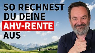 So rechnest du deine AHV Rente aus 🇨🇭👴🏼 [upl. by Quickel]