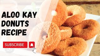 Aloo Kay donuts recipe😋  How to make potato donuts  G foods  Easy recipe  Donuts  potato donuts [upl. by Oinotna]