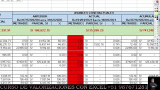 CURSO GRATUITO DE VALORIZACIONES DE OBRA 2023 CON PLANTILLA EXCEL  PRIMERA PARTE [upl. by Yennaiv]