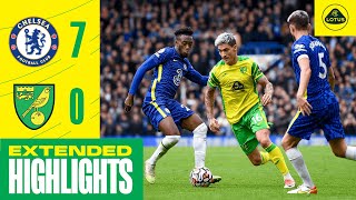 EXTENDED HIGHLIGHTS  Chelsea 70 Norwich City [upl. by Anitrak446]