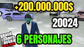 TENGO 6 PERSONAJES y 200 MILLONES LEGALES en GTA 5 ONLINE MI TRAYECTORIA en GTA ONLINE 20024 [upl. by Nimaynib537]