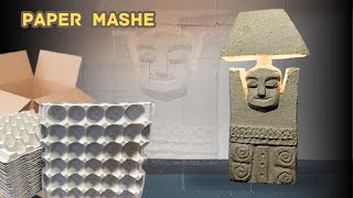 Make a Lamp Abajur with paper mashe  The best idea to make money [upl. by Ailerua869]