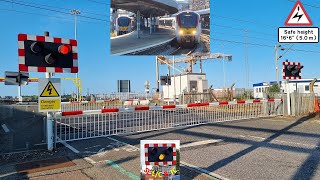 Parkeston East Level Crossing Essex [upl. by Nylassej]