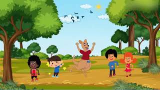 Bounce and Hop with the Kangaroo Fun Kids Song  Kangaroo Hop trending kidscartoon kidssongs [upl. by Enelad]