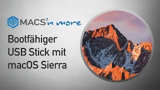 Bootfähiger macOS Sierra USB Stick direkt auf dem Mac erstellen – Anleitung DEUTSCH [upl. by Lennej928]