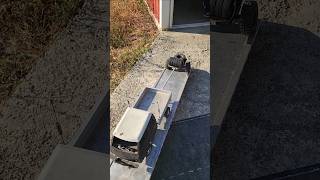 Extra Long neck offroad trailer backs off the gooseneck [upl. by Litch]