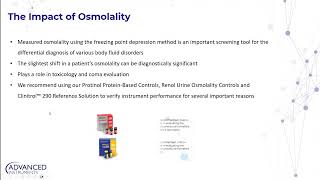 Impact of Osmolality Controls [upl. by Waverley]