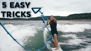 5 Beginner WakeSurfing Tricks You Need To Know [upl. by Nyliac]