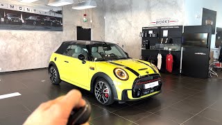 John Cooper Works MINI Cabrio in ZESTY YELLOW  4K Walkaround  Interior and Exterior [upl. by Atiker]