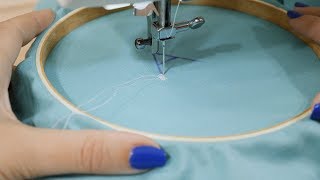 Free Motion Sewing on a Regular Sewing Machine [upl. by Baskett]