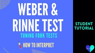 Weber amp Rinne Test  How to Interpret [upl. by Adnuahsal29]