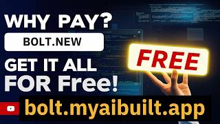 Fully Free BoltNew  boltmyaibuiltapp  Online Zero Setup Zero Cost AIPowered FullStack Apps [upl. by Wilburn]