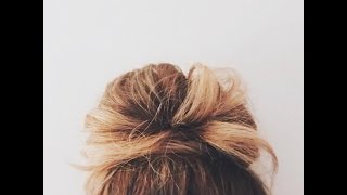 Easy Top Knot Tutorial [upl. by Philps]