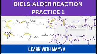 How to Predict The Products of DielsAlder reaction 2 practice examples [upl. by Accire681]