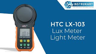 HTC LX103 Lux Meter  Light Meter [upl. by Sibel]