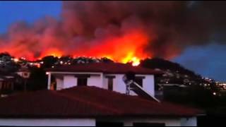 Incêndio enorme no Funchal [upl. by Elokyn]