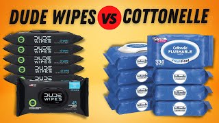 DUDE Wipes vs Cottonelle Flushable Wipes [upl. by Selemas807]