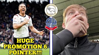 DERBY WIN HUGE GAME AGAINST BOLTON  DERBY VS BOLTON VLOG [upl. by Madda874]