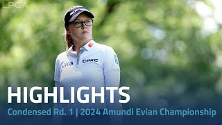 Condensed Rd 1  2024 Amundi Evian Championship [upl. by Byram]