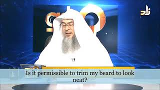 Trimming the beard to make it look quotPresentablequot  Assim al hakeem [upl. by Margo]