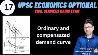 Compensated demand curve  Ordinary Demand Curve  ugc net  upsc economics optional [upl. by Firmin]