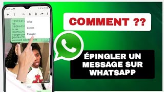 Épingler un message sur WhatsApp [upl. by Gretal]