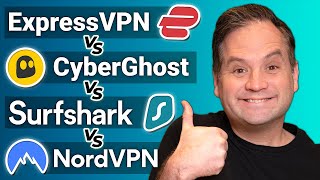 NordVPN vs Surfshark vs ExpressVPN vs CyberGhost  Best VPN in 2023 [upl. by Malachi686]