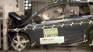 2014 Subaru Forester  Frontal Crash Test by NHTSA  CrashNet1 [upl. by Catlin]