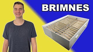 Easy To Follow Brimnes Bed Frame with Storage Tutorial [upl. by Punke]