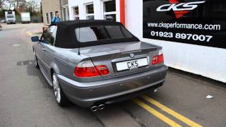 BMW E46 325i Cabriolet CKS Sport Exhaust [upl. by Goerke]