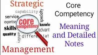 Core Competence  Detailed Notes with Complete Understanding  Strategic Management CA IPCC grp2 [upl. by Hali]