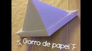 COMO HACER UN GORRO DE PAPELpapiroflxia [upl. by Benia309]