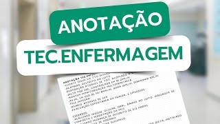 Anotação técnica de enfermagem em UTI [upl. by Ralyat]