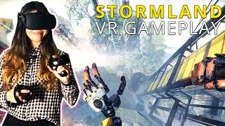 NEW OPEN WORLD COOP VR GAME  Stormland VR Gameplay  Part 1 Exclusive Demo from PAX West 2018 [upl. by Erialb645]