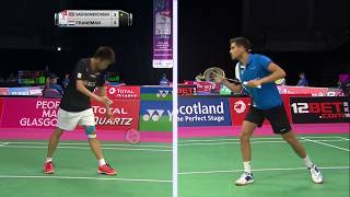 TOTAL BWF World Championships 2017  Badminton Day 1 M9MS  T Saensomboonsuk vs Nick Fransman [upl. by Etteve]