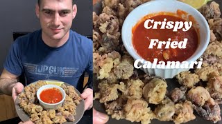 30 sec Fried Calamari Tutorial [upl. by Enoryt]