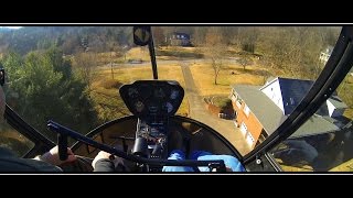 Private Helicopter Lands in Neighborhood l Pilot View [upl. by Isaiah]