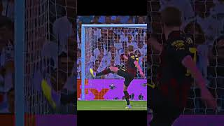 De bruyne goal vs Real Madrid 🥶 shorts [upl. by Namolos]