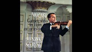 Mozart Violin Concerto No 3 Henryk Szeryng New Philharmonia Orchestra Alexander Gibson 19702018 [upl. by Drusy]