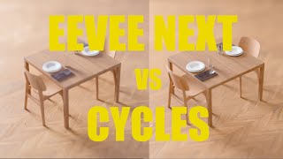 Blender 42  EEVEE Next vs Cycles  Geometry Node  Procedural Table [upl. by Combe]