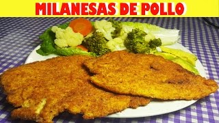 Como hacer Milanesas de Pollo  Chicken Milanesas [upl. by Mel]