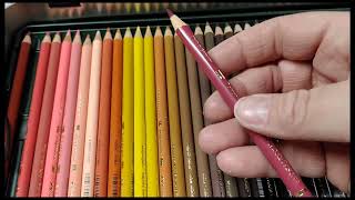 Colored pencil comparison of Prismacolor vsCaran D Ache Luminance and FaberCastell polychromos [upl. by Jempty154]