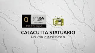 Calacutta Statuario  new quartz worktop material by Urban Quartz  Rock amp Co [upl. by Ataymik938]