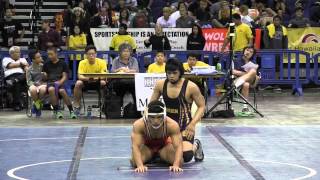 2015 HHSAA state wrestling 160 boys final [upl. by Noivert498]