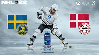 IIHF World Championship 2022  5  Quarterfinal  Sweden vs Denmark [upl. by Petersen]