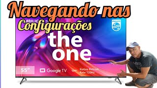 CONFIGURAÇÕES TV PHILIPS THE ONE [upl. by Ellienad]