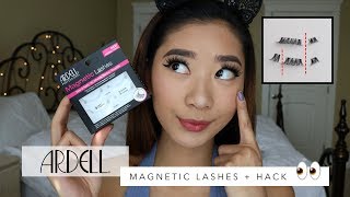 ARDELL MAGNETIC LASHES  HUGE HACK ON GETTING THEM TO WORK [upl. by Nollad215]